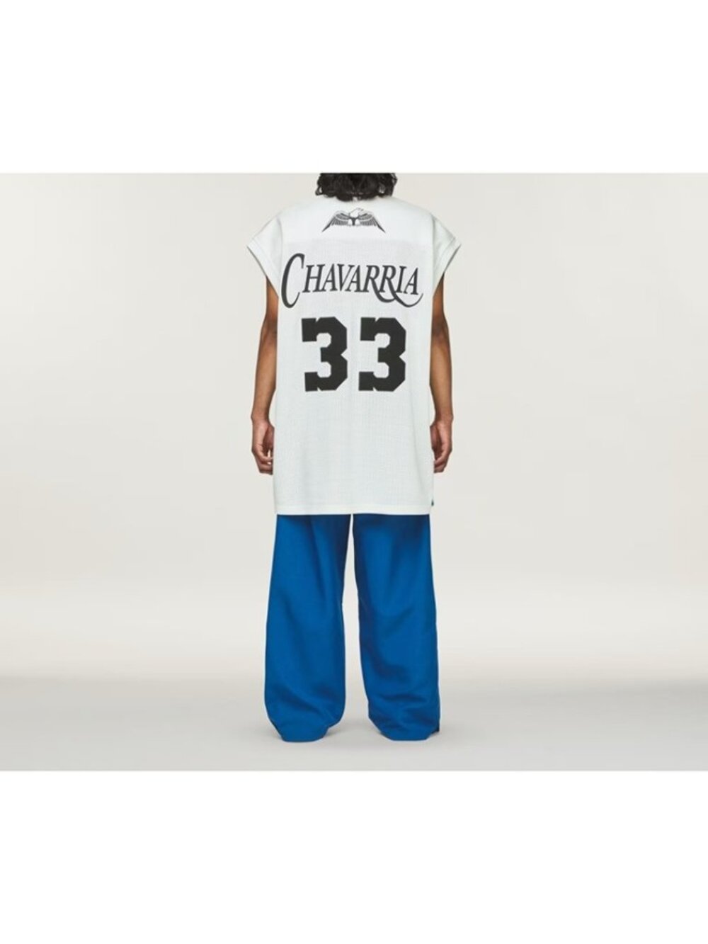 Adidas x Willy Chavarria Basketball Jersey Size Large Men Off-White JV6410 - Picture 5 of 10